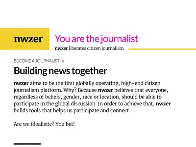 Header / Introduction card header nwzer