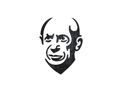 Pablo head logo mark minimal pablo picasso portrait symbol