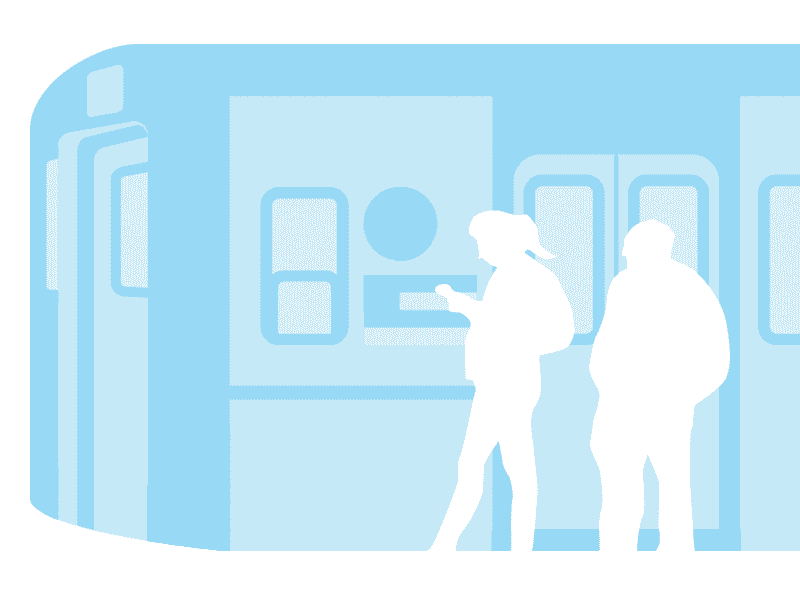 Subway Platform animation illustration nyc people platform subway
