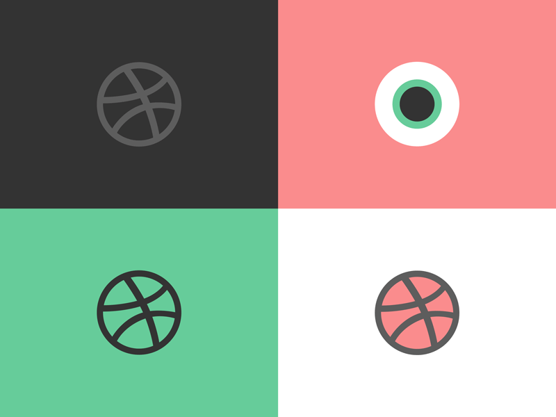 I see you, dribbble animation circle debut dribbble eyeball first shot gif grid logo loop motion palette