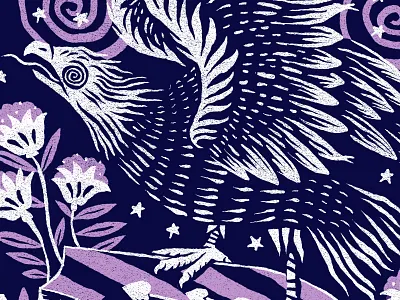 Strange design eagle illustration