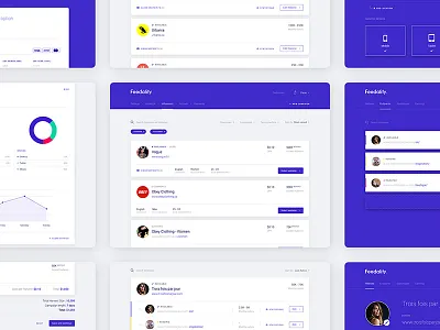 Early concept design clean grid interfaces layout platform portfolio ui ux web design