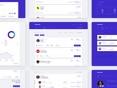 Early concept design clean grid interfaces layout platform portfolio ui ux web design
