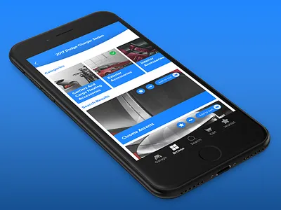 Auto Accessory eComm UI accessory automotive cards category ecommerce