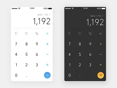 DailyUI 004 - Calculator calculator dailyui ui