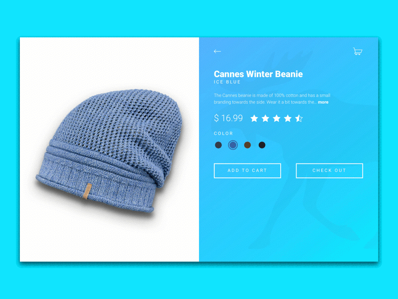 Credit Card Checkout beanie blue card cart check color credit hover moose out shopping winter