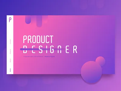 Header Design designer gradients header design product designer purple visual designer