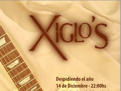 Xiglo's band band guitar melodic music pop poster