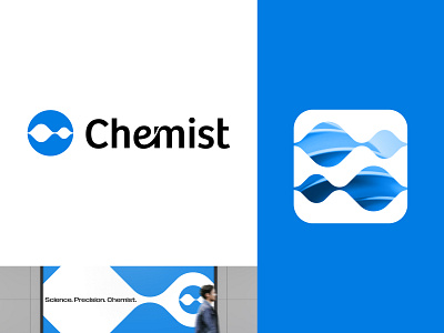 Chemist logo branding blockchain blue brand identity branding branding logo chemical logo design fintech identity illustration logo design logo icon logo mark minimal logo modern symbol tech technology ui