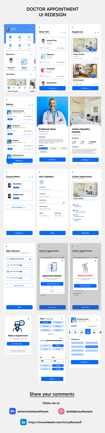 Doctor Appointment UI Design app branding dailyui design graphic design illustration logo ui ux vector