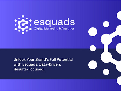 esquads - Agency agency analytics brand identity branding data e e logo graphic design logo logo abstract logo creation logo design logo e logo minimalist marketing motion graphics purple ui