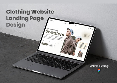 Clothing Website - Landing Page Design e commerce e commerce design figma landing page landing page design photoshop ui ui design uiux uiux design user experience user interface ux ux design web design website design