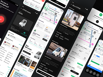 Future Mobility App Design app ev mobilepod mobility transport ui ux