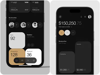 Taurus – A Private Banking Mobile App Experience account app banking finance fintech ios iphone mobile ui