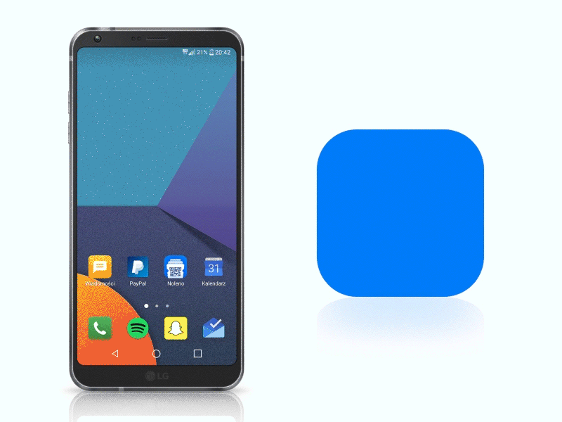 Noleno app icon animation app icon