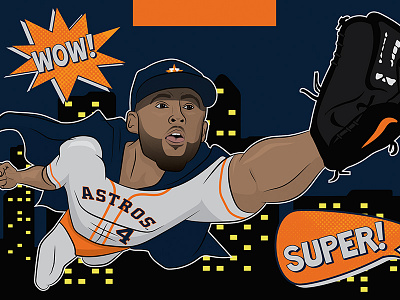 Super Springer Bobblehead Box astros baseball bobblehead george springer giveaway houston mlb promotion sports superhero