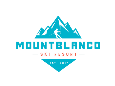 Mount Blanco dailylogochallenge ice logo mountain resort ski