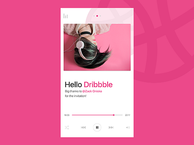 Hello, Dribbble! debut dribbble first hello shot thanks ui