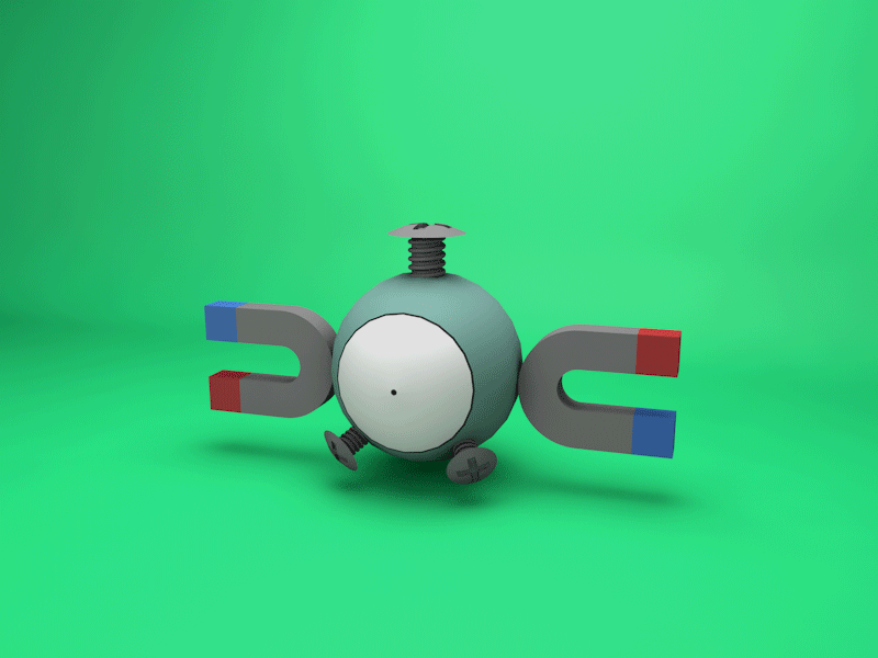 Magnemite—小磁怪 c4d pokemon