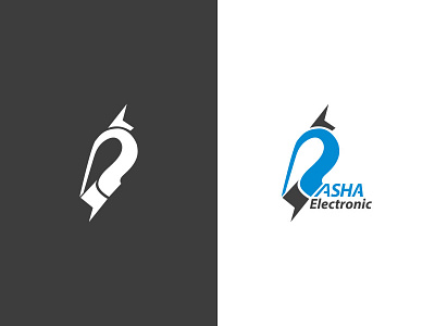 rashaelectronic.ir logo icon letters logo logo design moghadam.pro rasha rashaelec rashaelectronic