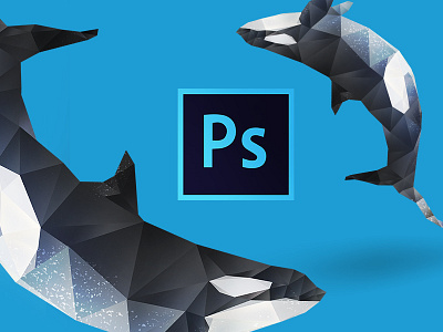 Diana's Low Polygon Animal Series. adobe animals illustration inspire low poly low polyon ocean photoshop ui