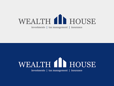 Wealth House Logo brand identity branding logo logo design wordmark