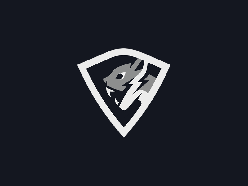 Tiger cat logo shield siberian tiger