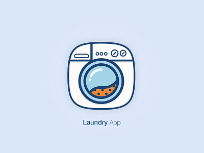 Laundry icon android app application design icon illustration ios iran laundry persian simple ui