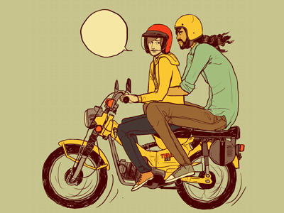 ARRO: Honda CT90 comic honda illustration trail 90