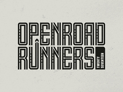 OpenRoad Runners 2017 branding design logo typography