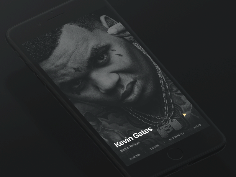 Music App Interactions app concept design interaction ios mobile music ui