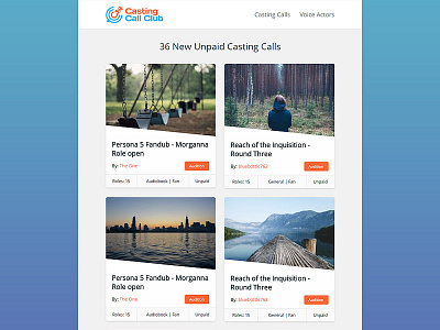 Casting Call Club Email casting call club email email design html html email