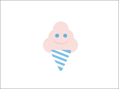 Cotton Candy candy cute face fluffy funny vector