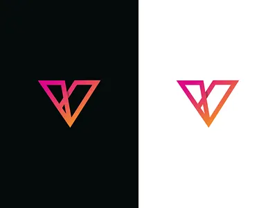 Vannil / logo design abstract branding logo mark symbol v