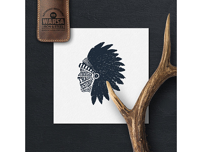 Be stronger than yesterday adventure american badge grunge logo native spirit tribal typography vintage wanderlust wisdom