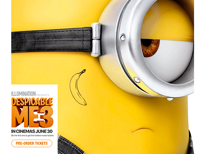 #044 - Pre-Order Option 2 100 ui design challenge daily ui despicable me 3 pre order visual design