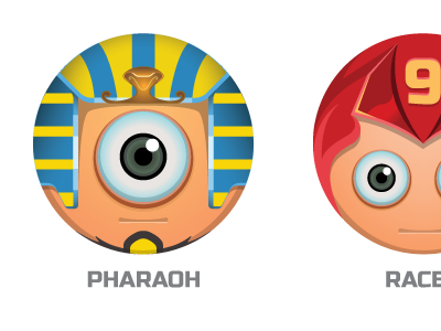 Character Design Bridge Maker cute game characters iphone round characters simple