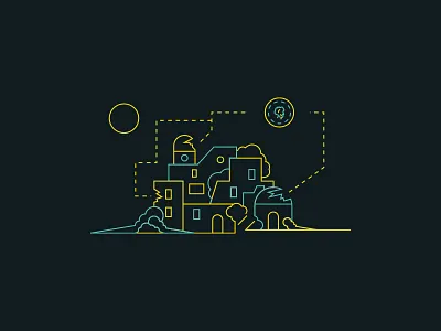 Funding andrea designer funding graphic icon illustrator line travel vaduva vector