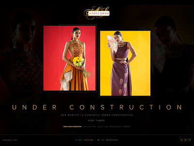 Anoli Shah fashiondesigner ui underconstruction