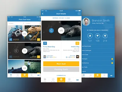 Photography Web Portal for Mobile album app gallery homepage innerpages layout mobile pepperweb photography webdesign website