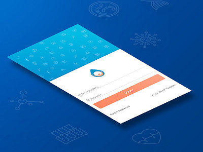 Medical App Login android ios login material medical minimalist