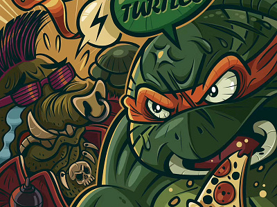 Teenage Mutant Ninja Turtles hand painted