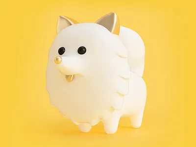 NICOLAS 3d character dog illustration