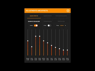 Daily UI Challenge #007 - Settings daily challenge player settings user interface video
