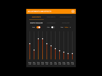 Daily UI Challenge #007 - Settings daily challenge player settings user interface video