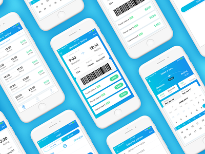 Business Travel App app flat ios ui ux