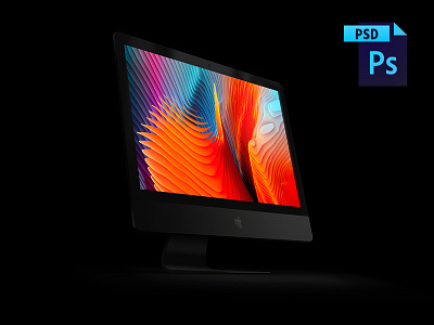 Imac pro - Mockup dark design desktop free freebie imac imac pro mockup pro psd web