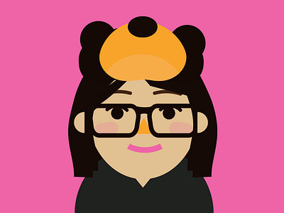 Steph! bear hat vector woman