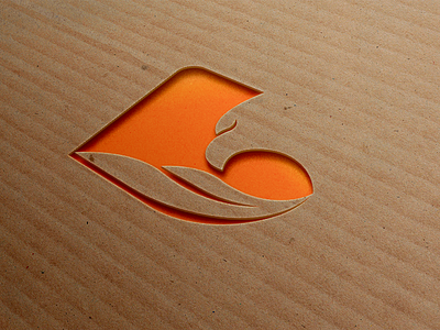 Eagle Logo bird eagle logo orange paper