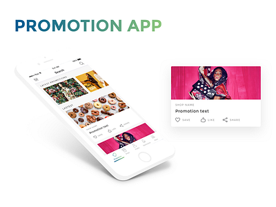 Promotion minimalistic app application ios promotion shop